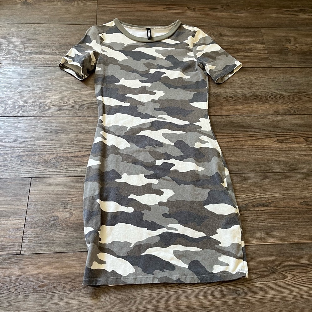 Camo Body Con Dress